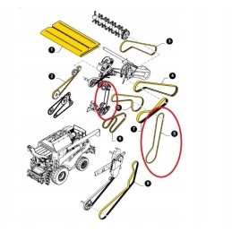 Grūdų konvejerio juosta varoma New Holland rejektoriumi