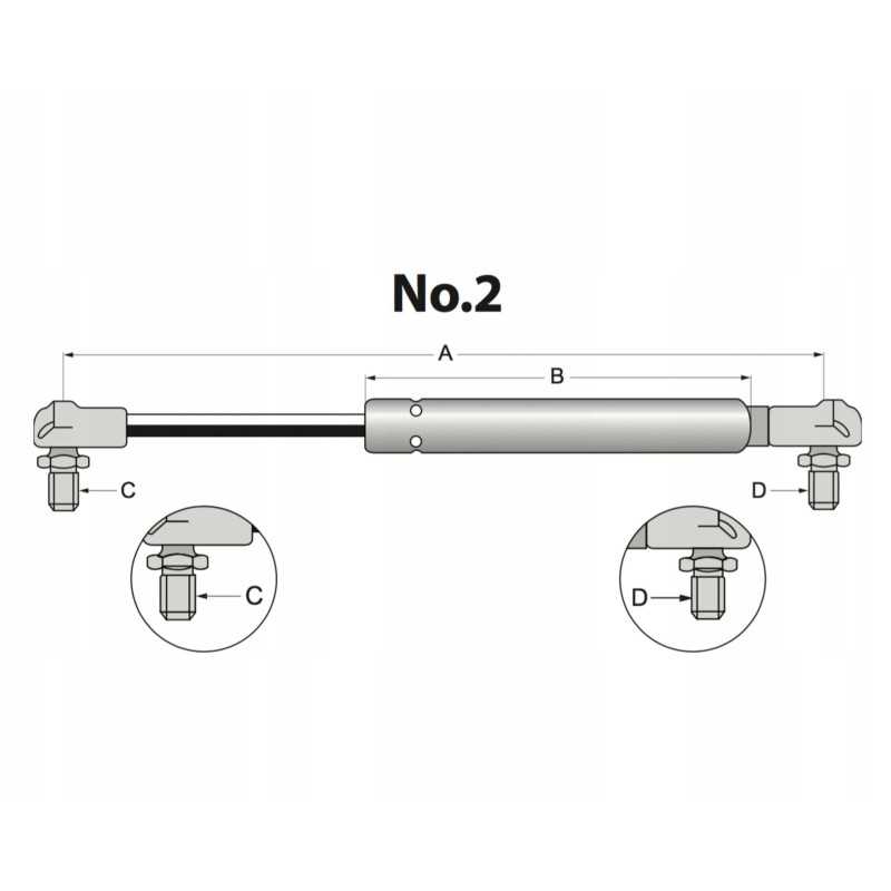 Stabilus 3696wf dujų amortizatoriaus pavara