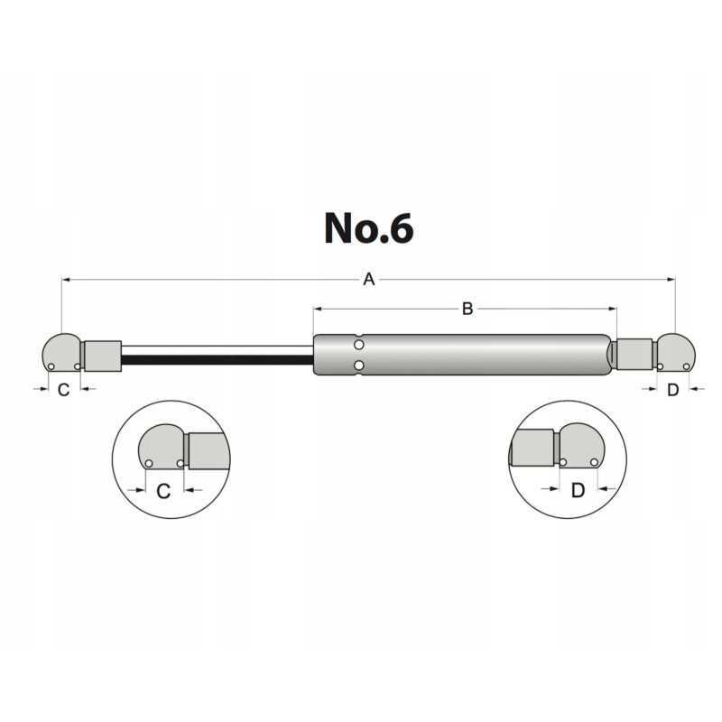 Stabilus 7499ni dujų amortizatoriaus pavara