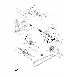 V formos diržas massey ferguson la340433477 originalus