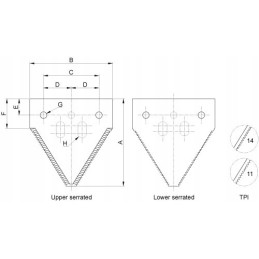 Schumacher Claas John Deere AGV dalgio ašmenų sistema