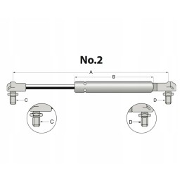 Stabilus 8832up dujų amortizatoriaus pavara