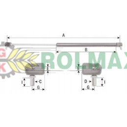 Cilindras 870 632 275mm m8 150n
