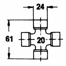 Walterscheid kryžius 24x61 mm 044439 w2200 originalus