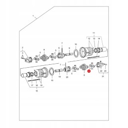 Originalus Cross massey ferguson la311996100