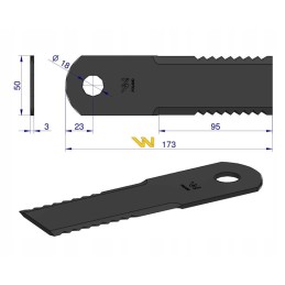 Pašarų kombaino peilis 065294 525100 claas warynski