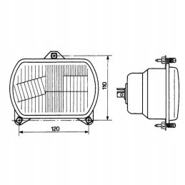 Priekinis žibintas 7700692118 05389000 Renault Manitou