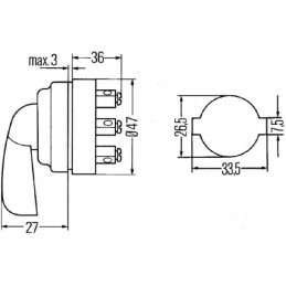 Hella posūkio signalo jungiklis 6bb001540001 ren