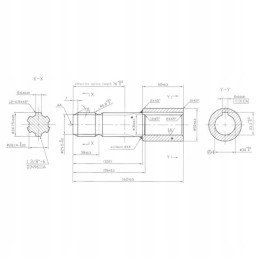 Kardaninio veleno sumažinimas 30 mm vidinio skersmens iki 1 3 8 colių