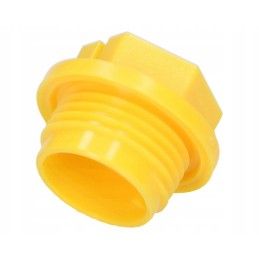Plastikinis dangtelis m18x1 5 geltonas