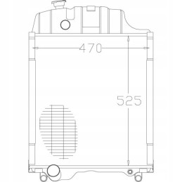 John Deere al37568 al31237 radiatorius 720x500mm
