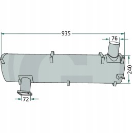 Horizontalus duslintuvas renault 110 54 113 12 7700013313