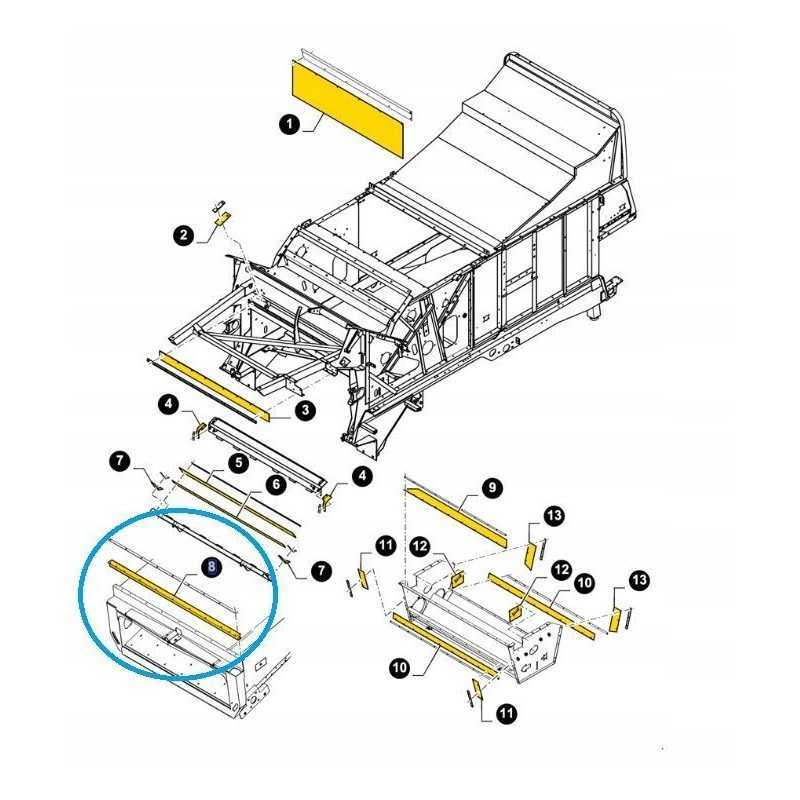 Brezento guma new holland 84442672 cnh