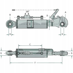 Dvipusė hidraulinio viršutinio kabelio jungtis, 2 kategorija