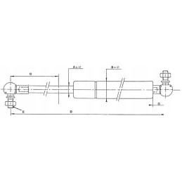 Dujinė amortizatoriaus spyruoklė l785 mm 700n stabilus