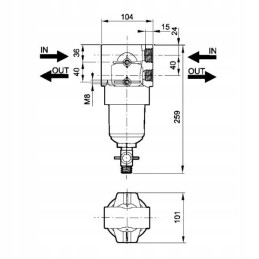 Arag Krukowiak tinklelio 80 345 aukšto slėgio filtras
