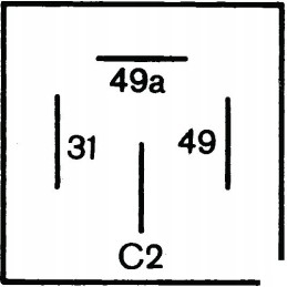 Hella posūkio signalo relė 4dm004639061