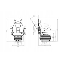 Sėdynės fotelis ursus c385 902 1224 dėklas fendt ihc