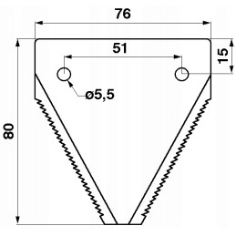 Claas Mercator 50 60 Senator Protector dalgio ašmenys