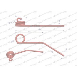 Claas motowidel spyruoklinis ritės pirštas