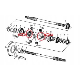 Ursus C 330 diferencialo pavaros žiedinė pavara