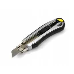 18 mm sulankstomas peilis aliuminio korpuse su 6 ašmenimis