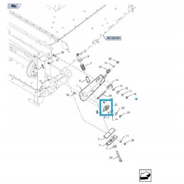 Apatinis gerklės guolis New Holland 895146