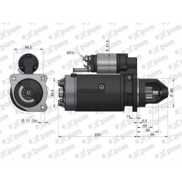 Stiprus starteris r11a 3kw c330 c360 expom kwidzyn