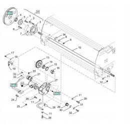 New Holland CX 84071671 CNH kolektoriaus pavaros velenas