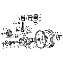 Variklio alkūninis velenas ursus c 330 s312 c 328 c 330m