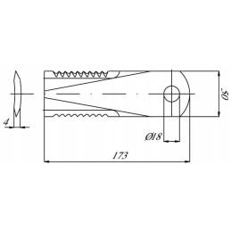 Pašarų kombaino peilis 281440n
