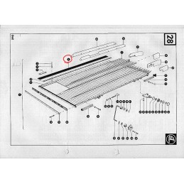 Claas Dominator 85 105 grūdų keptuvės dangtis