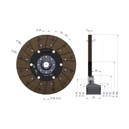 Sankabos diskas yra Bizon z 056 fi 300 10 z Polmo