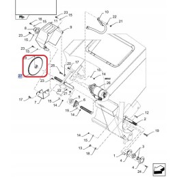 Grandininės pavaros žvaigždutė New Holland 9835413