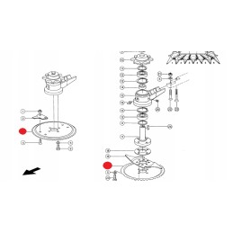 Pjovimo disko peilis claas jaguar 880 860 840 690sl