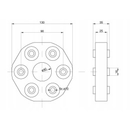 Guminė sankaba 40 claas