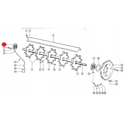 Korpusas su guoliu Claas Dominator 86 96 76 56