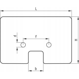 Guminis padavimo peilis 78x149