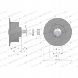 Pirštų juostos ritinėlis su lenkiškais Warynski guoliais