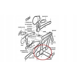 Bėgimo diržas new holland tc 89850782 cnh