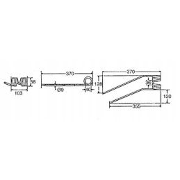 Dvigubas plieninis durtuvas tinka Bison