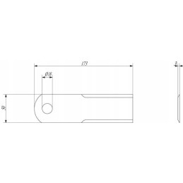 0000656421kr pašarų kombaino peilis