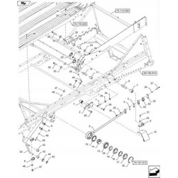 Dešinė ranka new holland tc cx 9813487 cnh