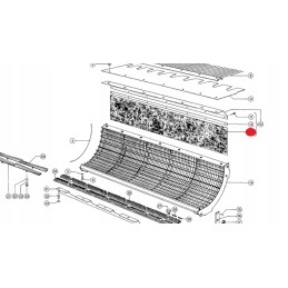 Claas Dominator 88 Medion įgaubtas prijuostės užvalkalas