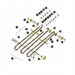 New Holland 10z grandinės žvaigždutė 84038657 cnh