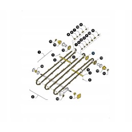 New Holland 10z grandinės žvaigždutė 84038657 cnh