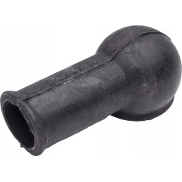 Juodas guminis dangtelis elektros kabeliui