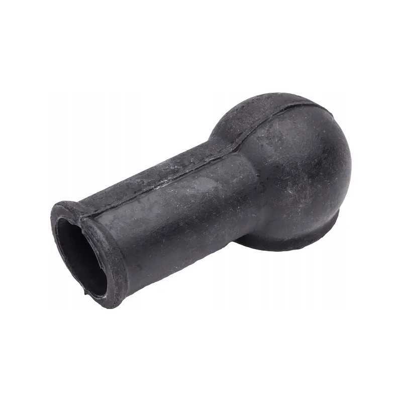 Juodas guminis dangtelis elektros kabeliui