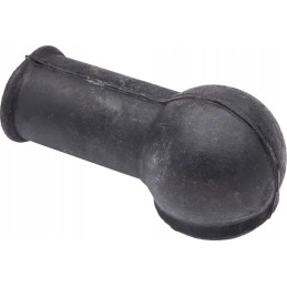 Juodas guminis dangtelis elektros kabeliui