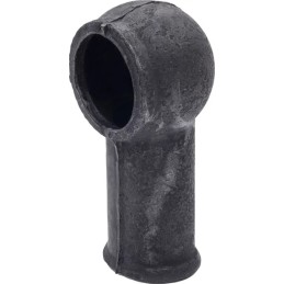 Juodas guminis dangtelis elektros kabeliui